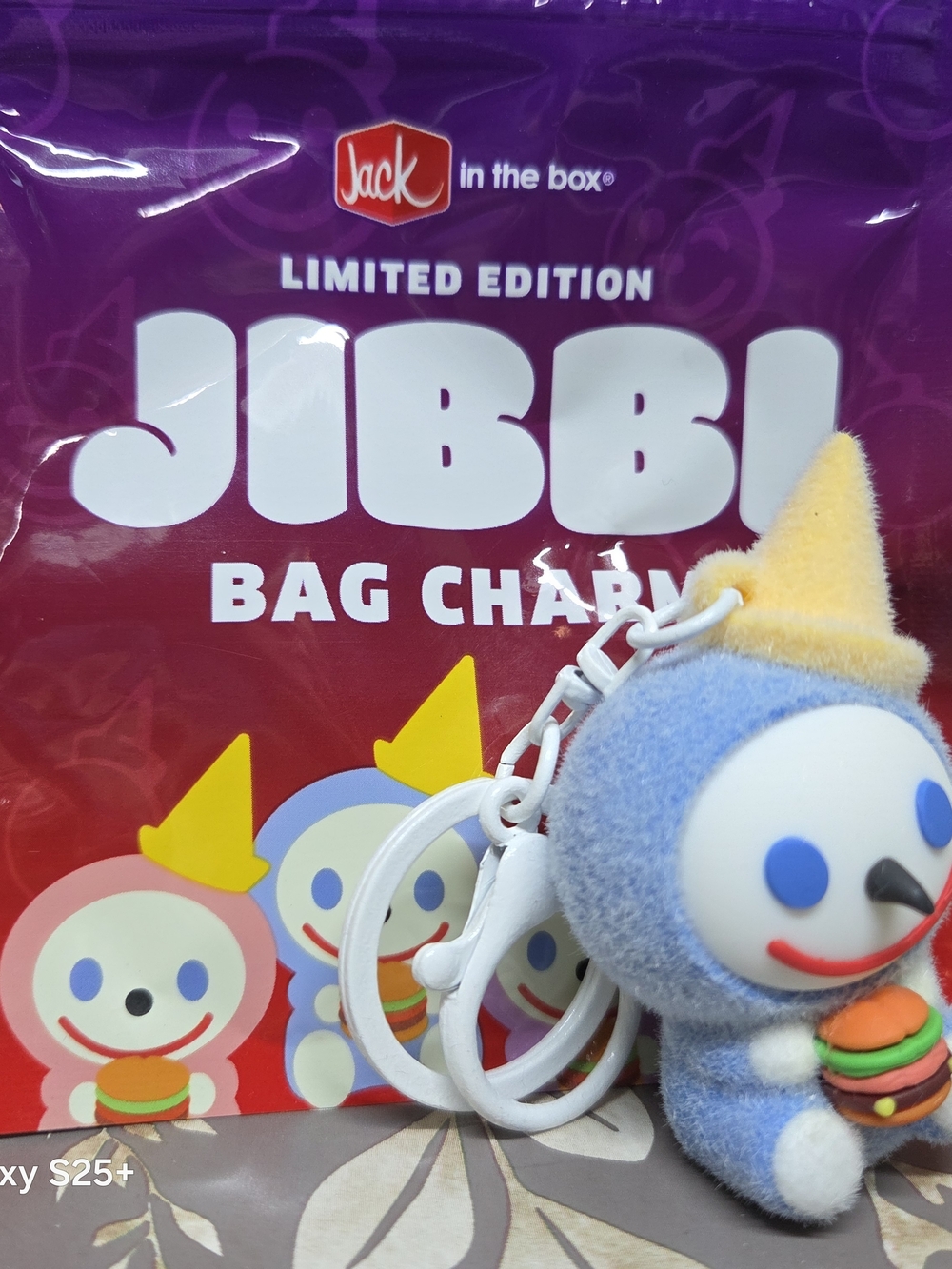 JIBBI Limited Edition Bag Charm — Blue, Yellow, White ' ICY #1
